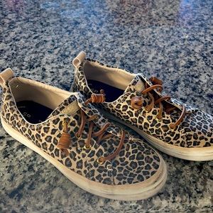 SPERRY leopard print shoes